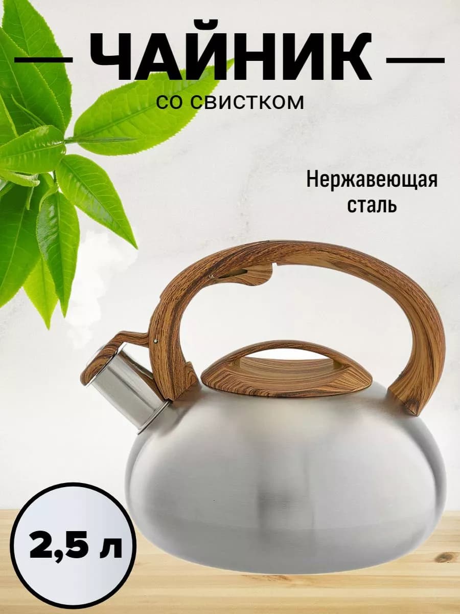 Чайник со свистком для плиты