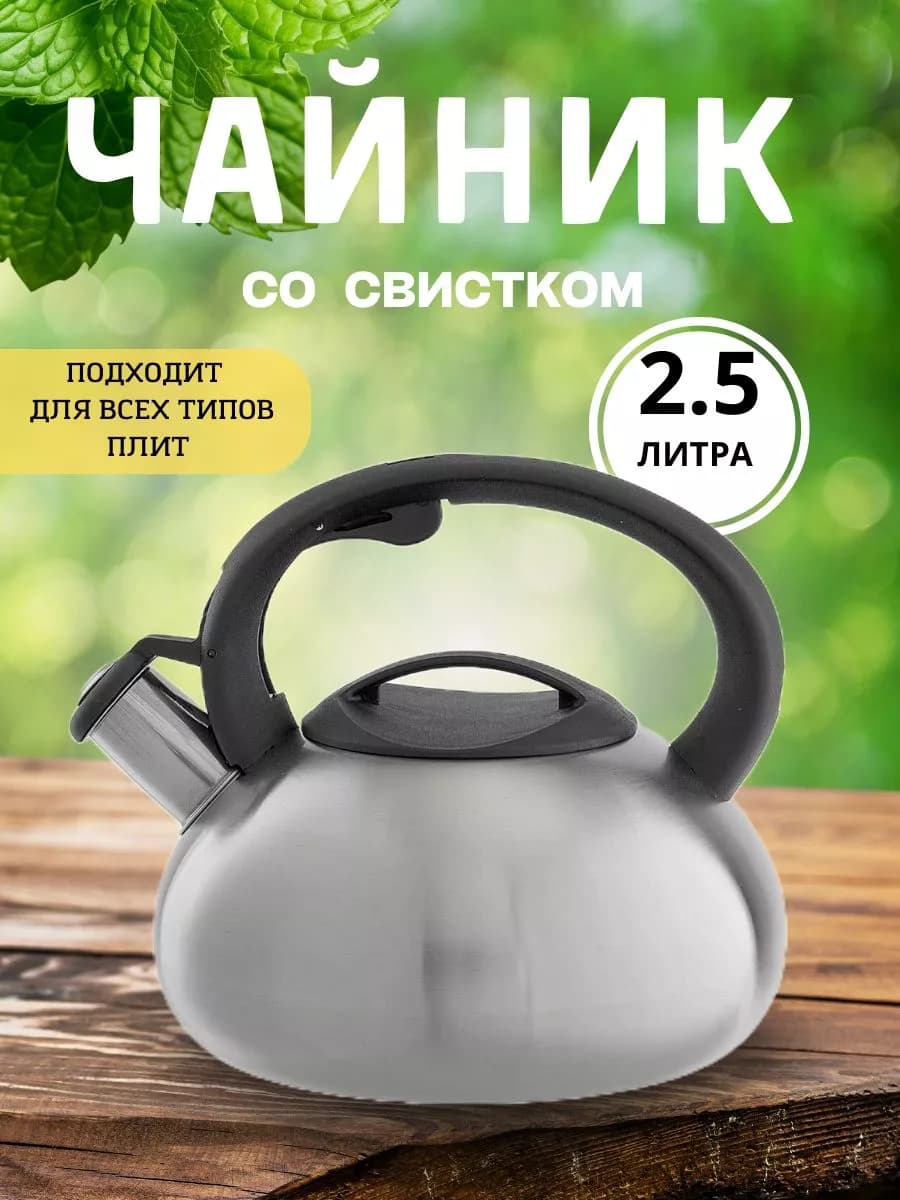 Чайник со свистком 2,5л