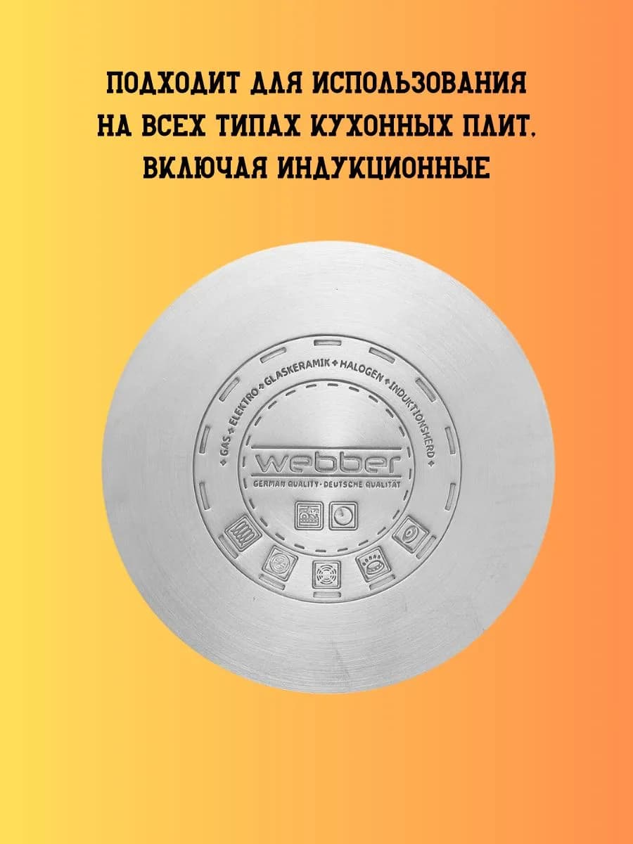 Набор кастрюль с крышками 2,2 л, 3 л, 4 л, 6,6 л фото 4