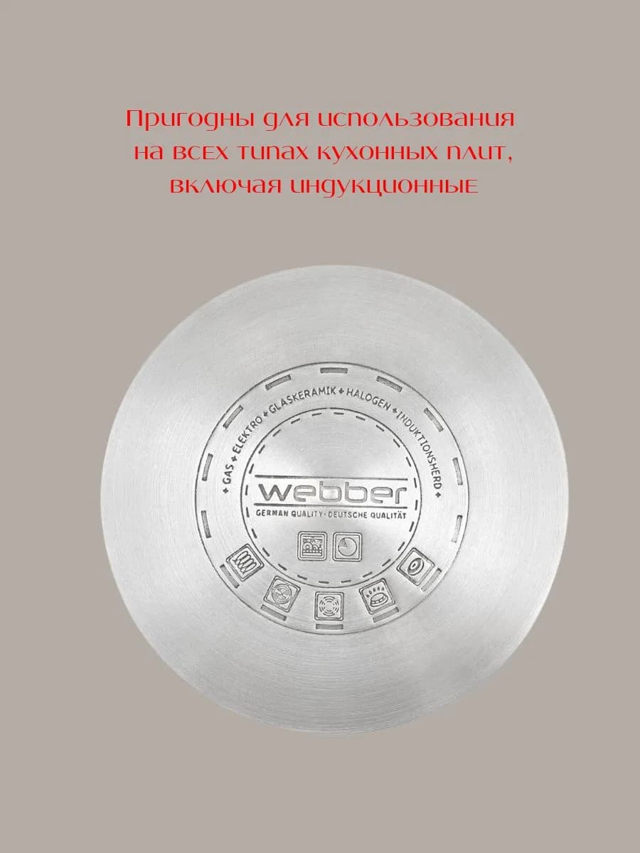Набор посуды 2 кастрюли 3 л, 4 л и ковш 2,1 л фото 4