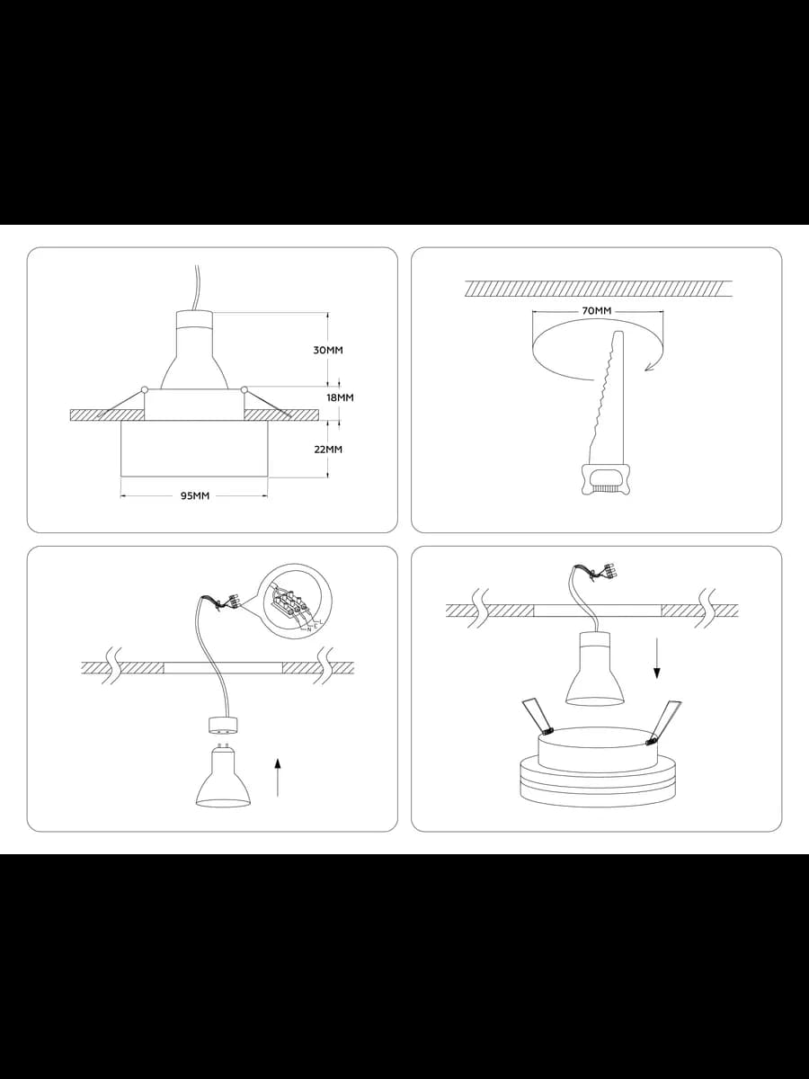 Встраиваемый точечный светильник MR16 с акрилом фото 9