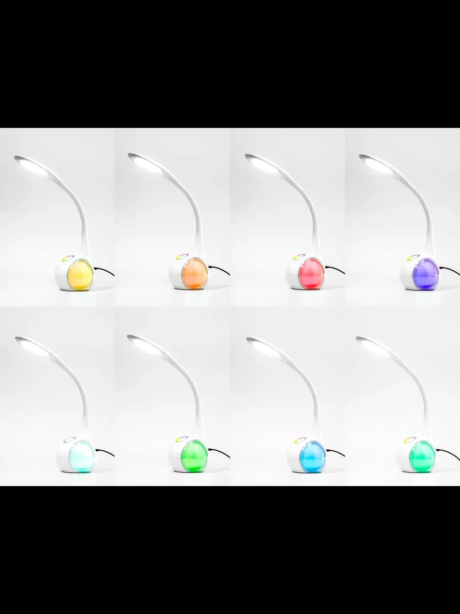 Светодиодная настольная лампа с RGB подсветкой фото 6