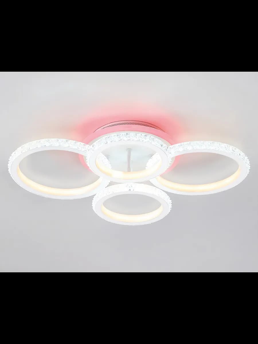 Потолочный светодиодный светильник с RGB подсветкой фото 10