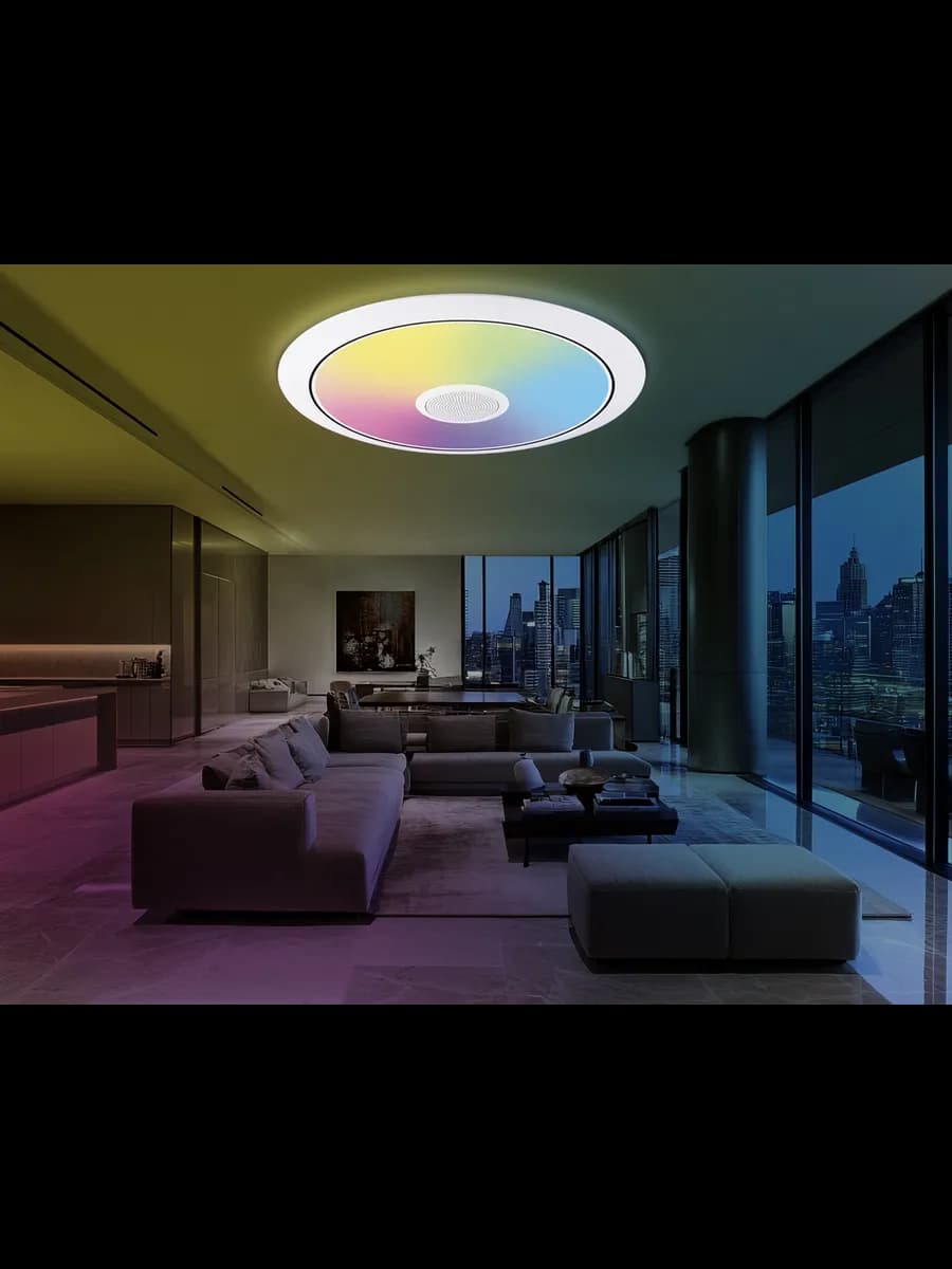 Музыкальный светодиодный светильник c подсветкой RGB фото 4