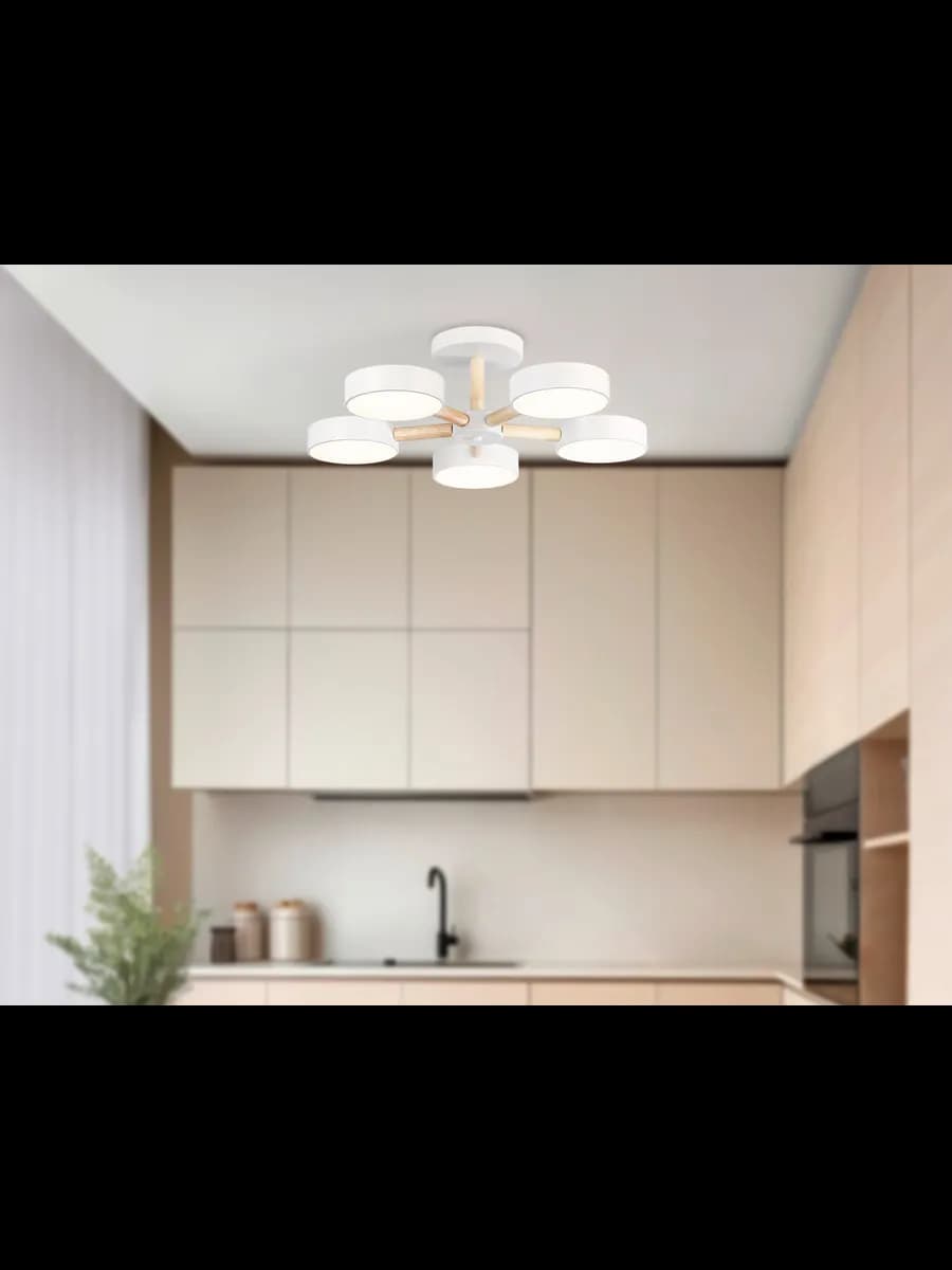 Подвесной светодиодный светильник с пультом фото 9