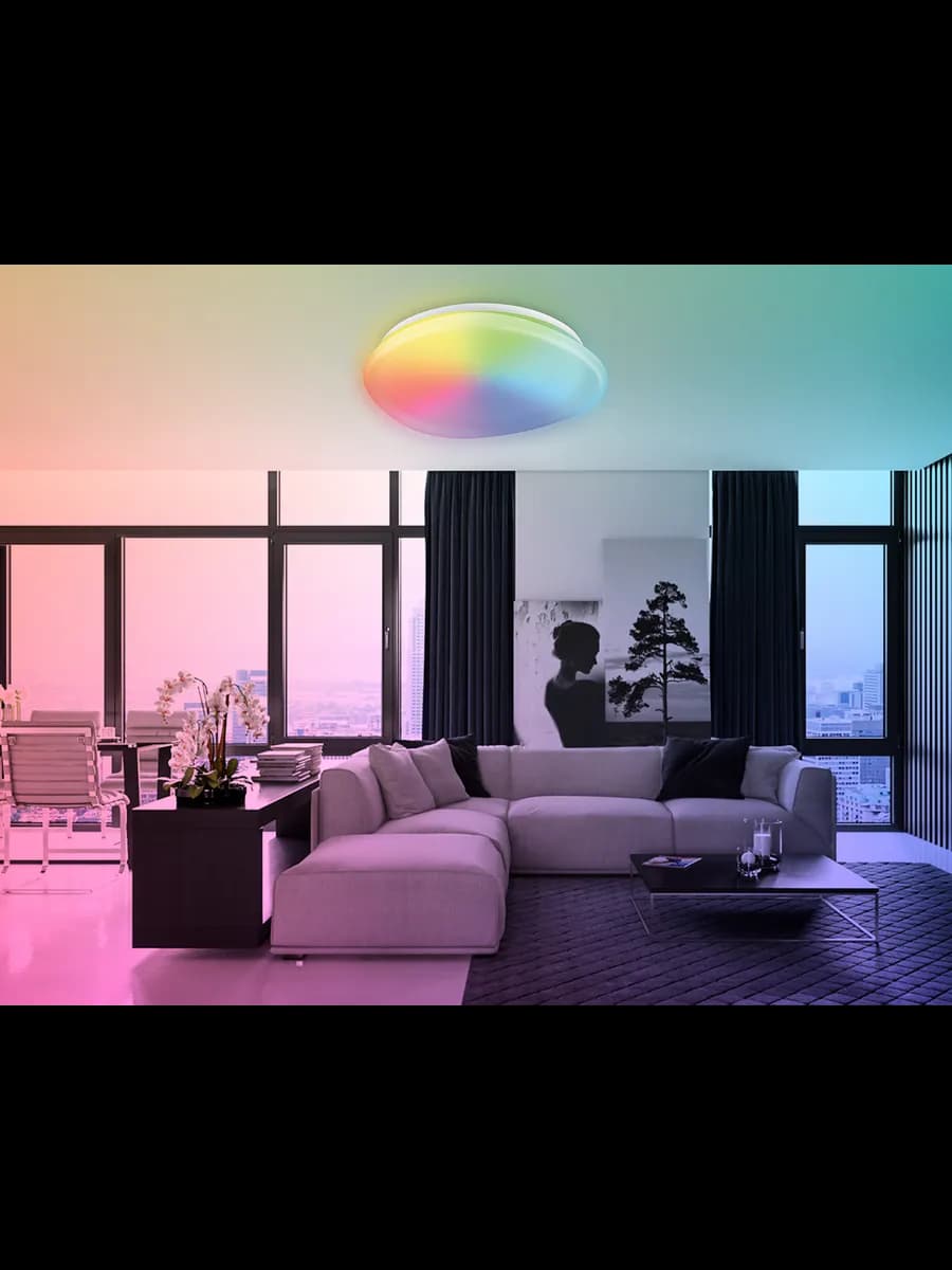 Светодиодный светильник RGB с пультом управления фото 5