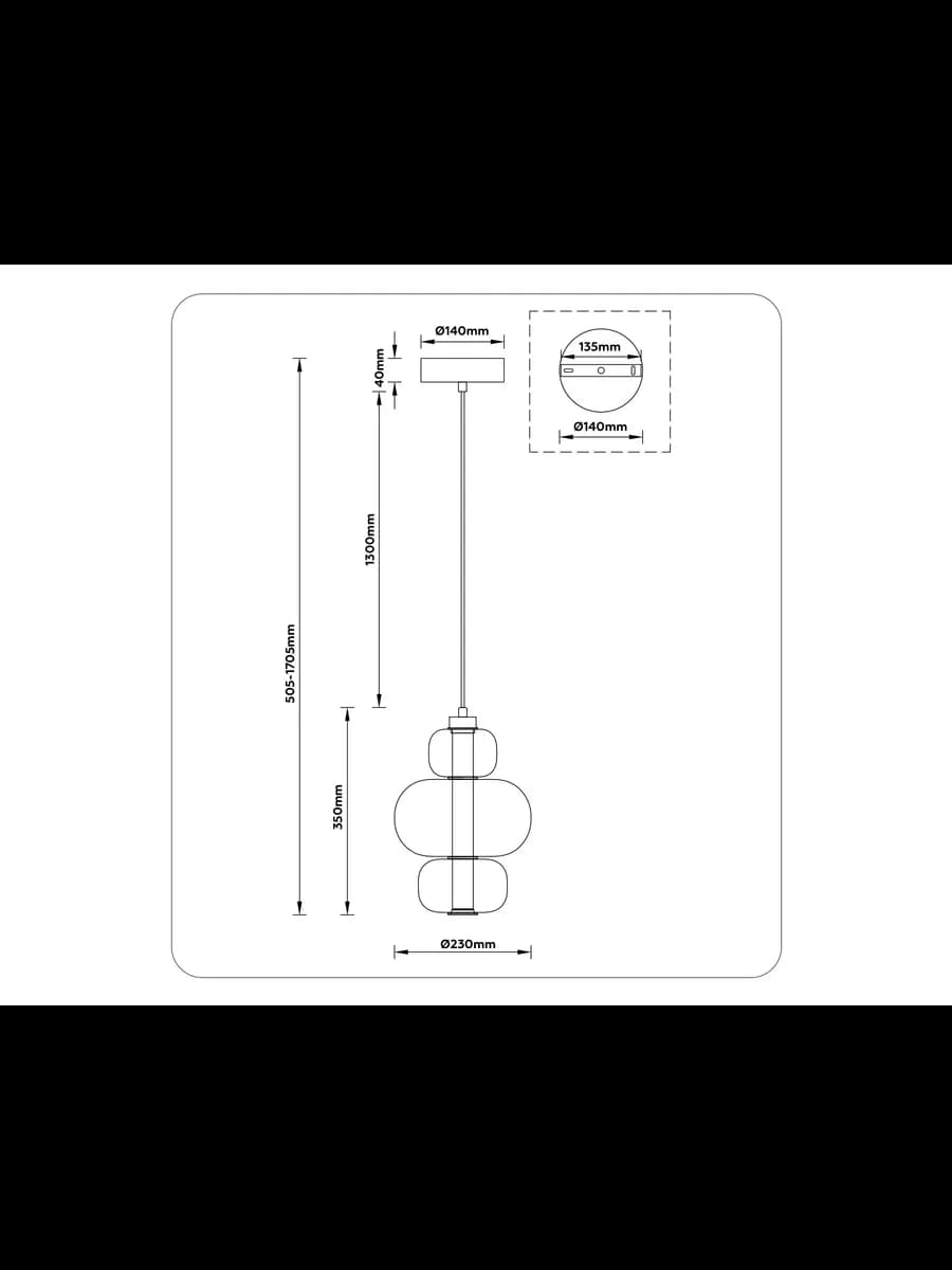 Подвесной светодиодный светильник фото 7