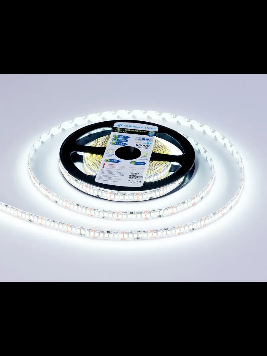 Светодиодная лента Ambrella Light GS3303 2835 240Led /18W m фото 3