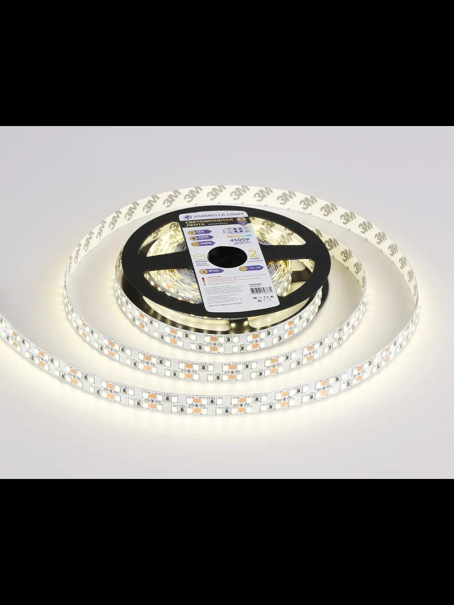 Светодиодная лента двухрядная Ambrella Light GS1702 2835 фото 3