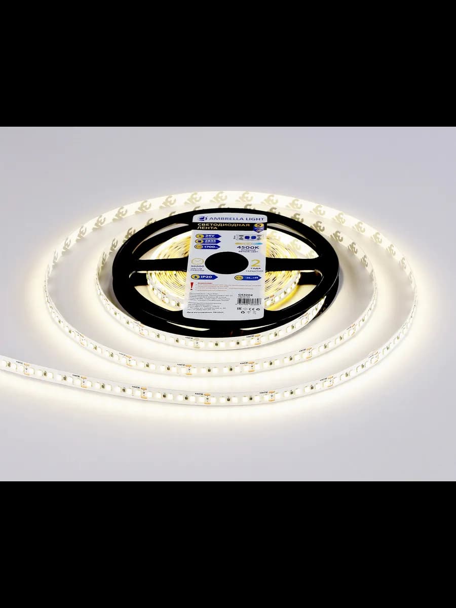 Светодиодная лента Ambrella Light GS3202 2835 180Led /14.4W фото 3