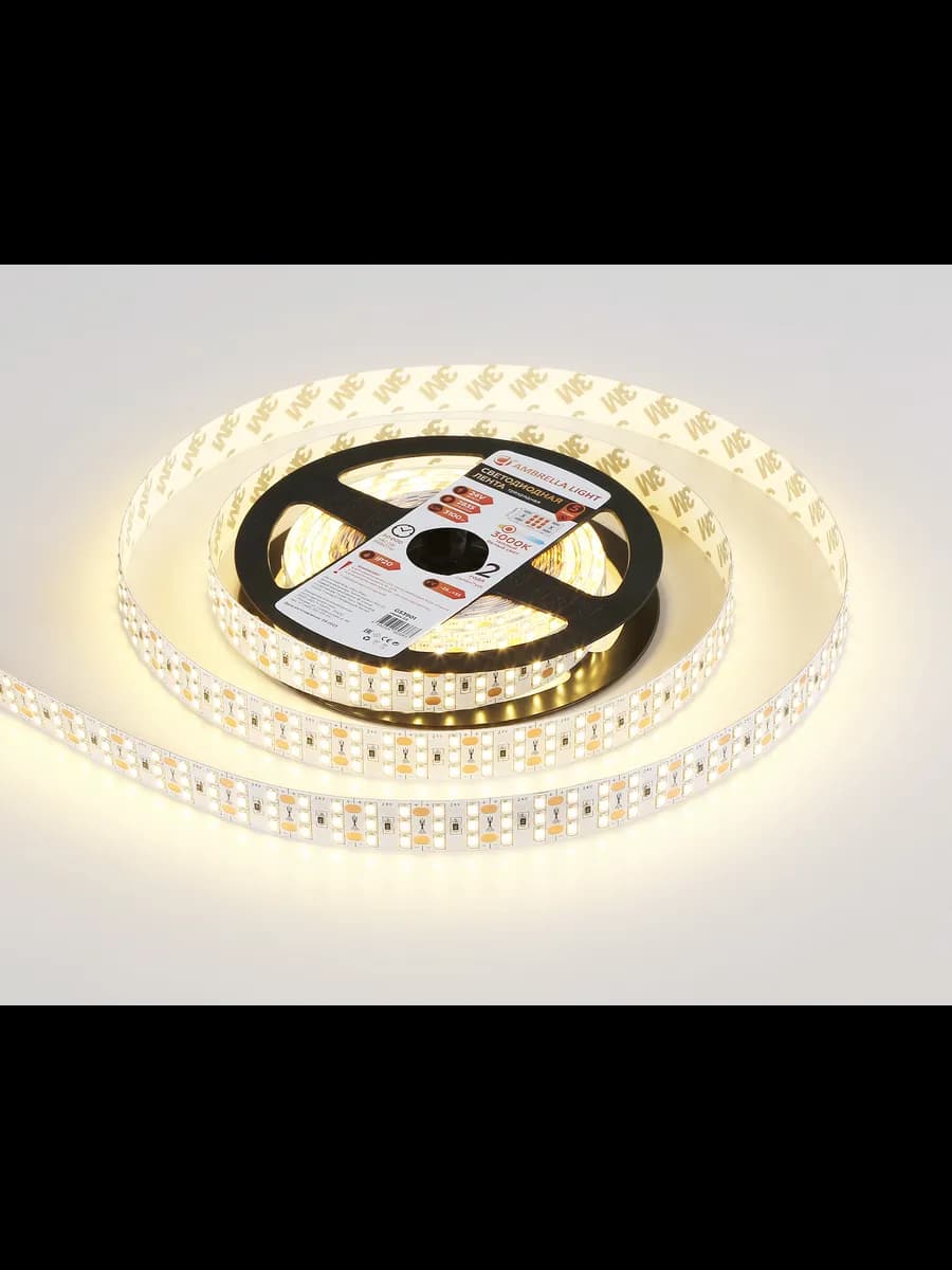 Светодиодная лента трехрядная Ambrella Light GS3901 2835 фото 3