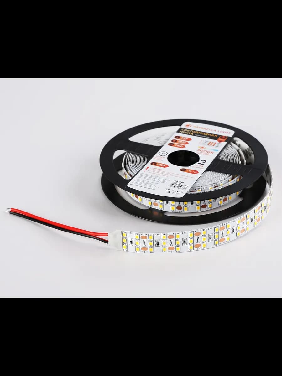 Светодиодная лента трехрядная Ambrella Light GS3901 2835 фото 7
