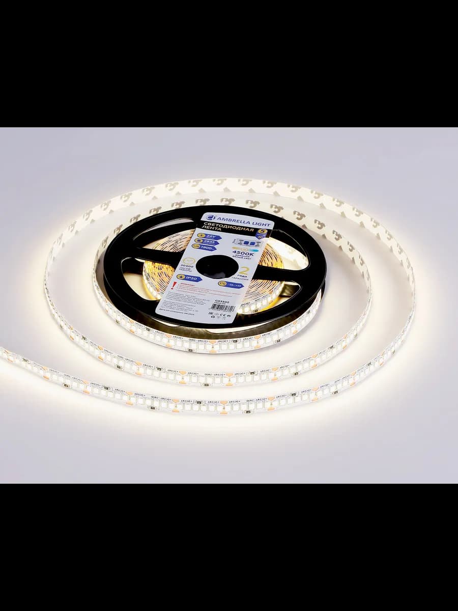 Светодиодная лента Ambrella Light GS3302 2835 240Led /18W m фото 3