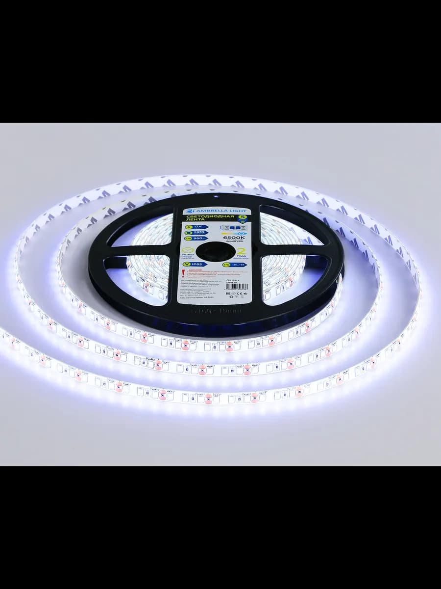 Светодиодная лента Ambrella Light GS1203 2835 120Led /9.6W фото 3