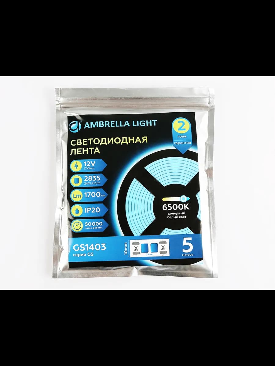Светодиодная лента Ambrella Light GS1403 2835 240Led /17W m фото 5