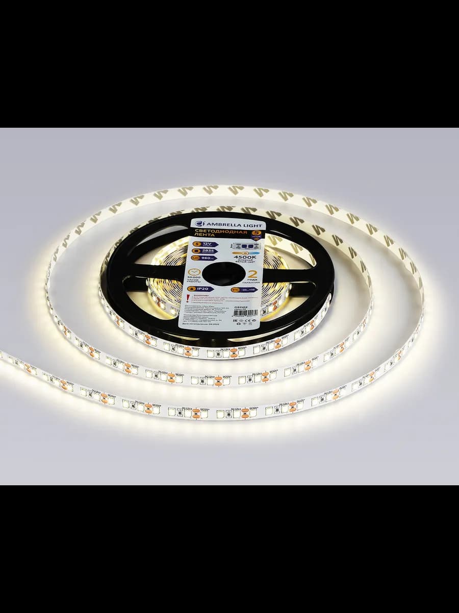 Светодиодная лента Ambrella Light GS1102 2835 120Led /9.6W фото 3