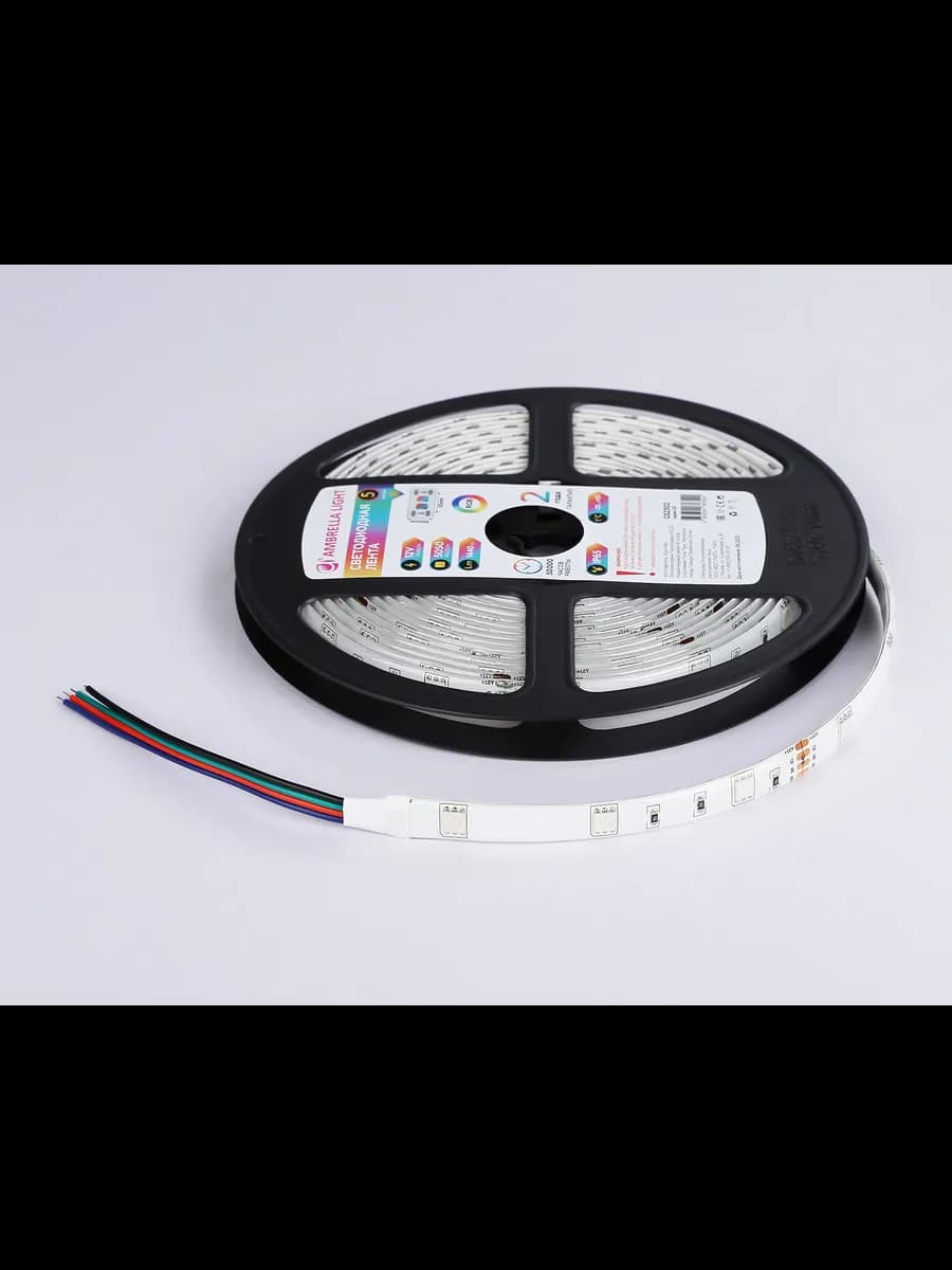 Светодиодная лента RGB Ambrella Light GS2301 5050 30Led фото 9