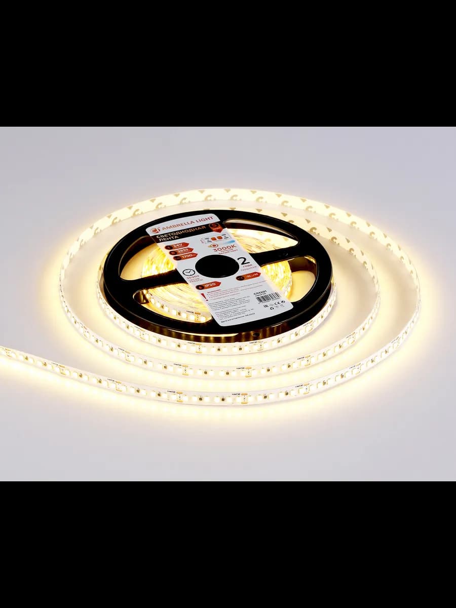 Светодиодная лента Ambrella Light GS3201 2835 180Led /14.4W фото 3