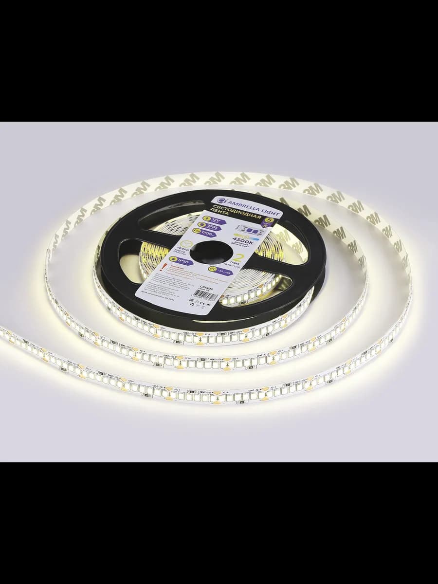 Светодиодная лента Ambrella Light GS1402 2835 240Led /17W m фото 3
