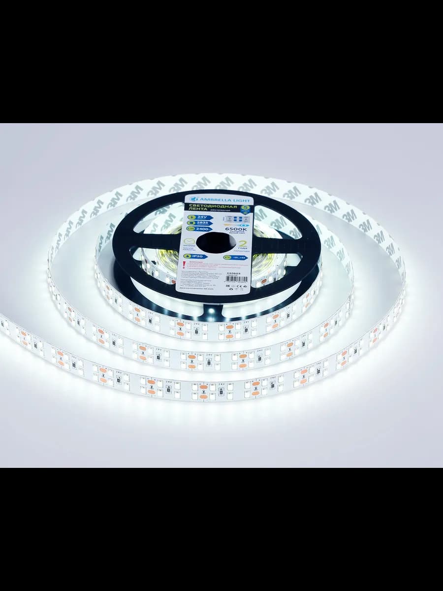 Светодиодная лента двухрядная Ambrella Light GS3603 2835 фото 3