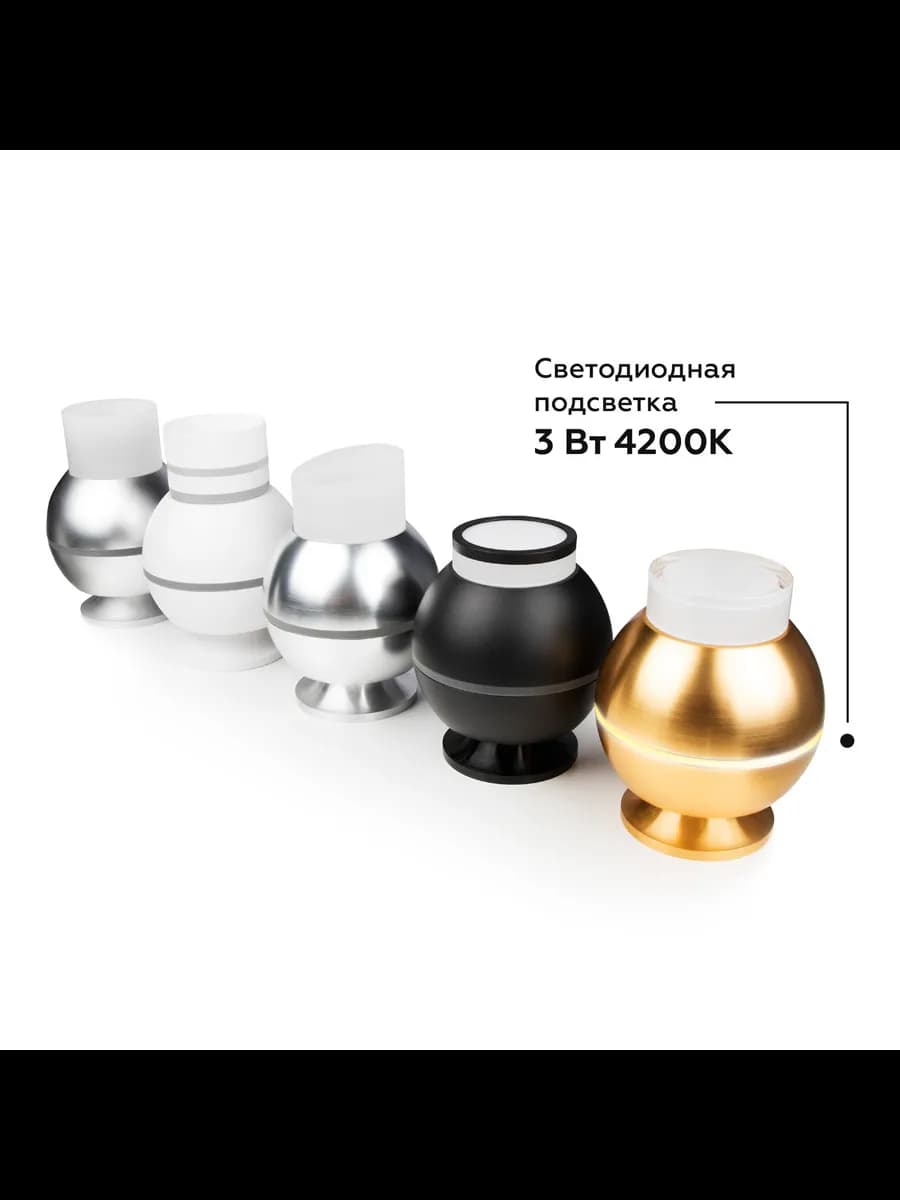 Корпус светильника накладной для насадок D60/70mm с LED фото 6