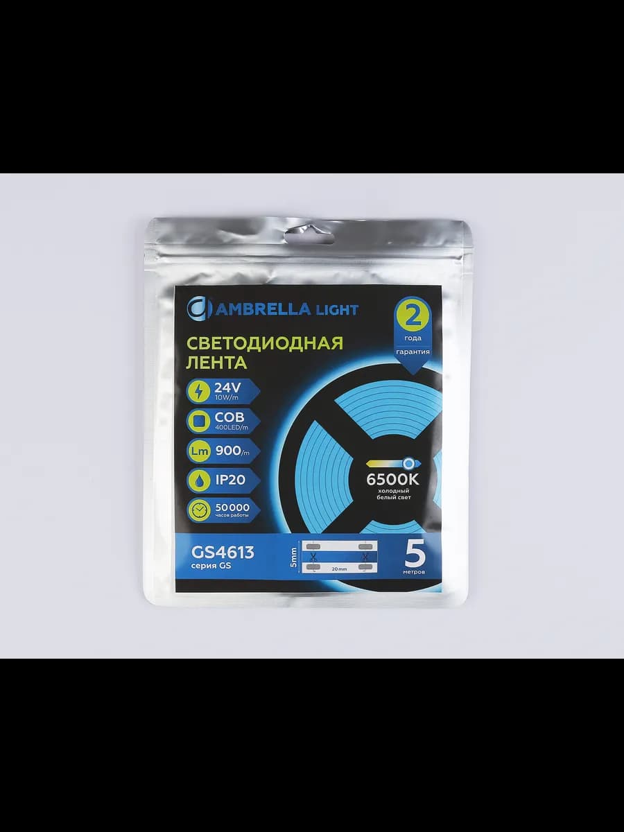 Светодиодная лента Ambrella Light GS4613 COB 400Led/10W m фото 6