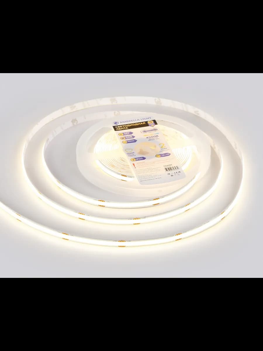 Светодиодная лента Ambrella Light GS4702 COB 480Led /12W m фото 3