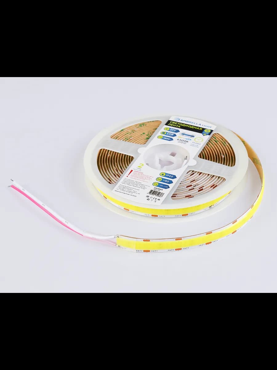 Светодиодная лента Ambrella Light GS4803 COB 616Led/19W m фото 5