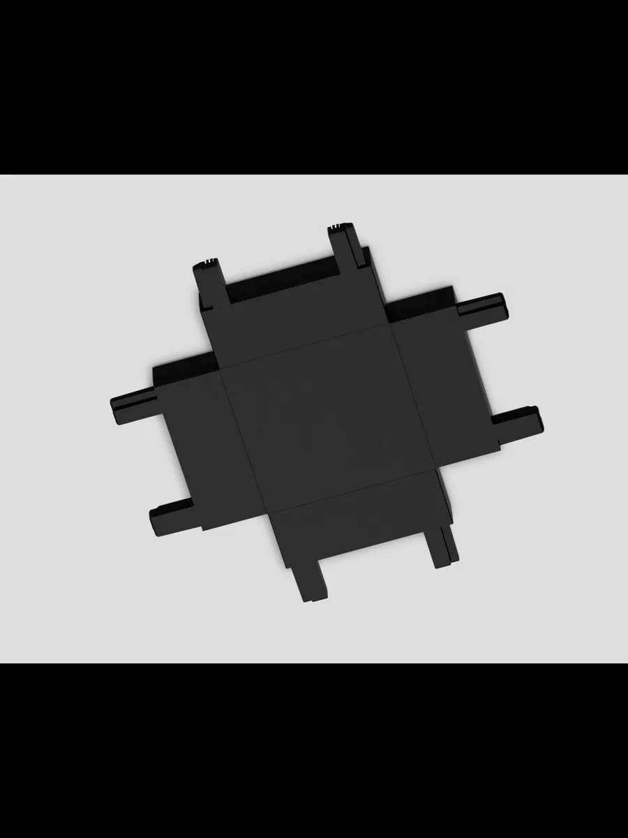 Коннектор X-образный для накладного шинопровода Magnetic фото 2