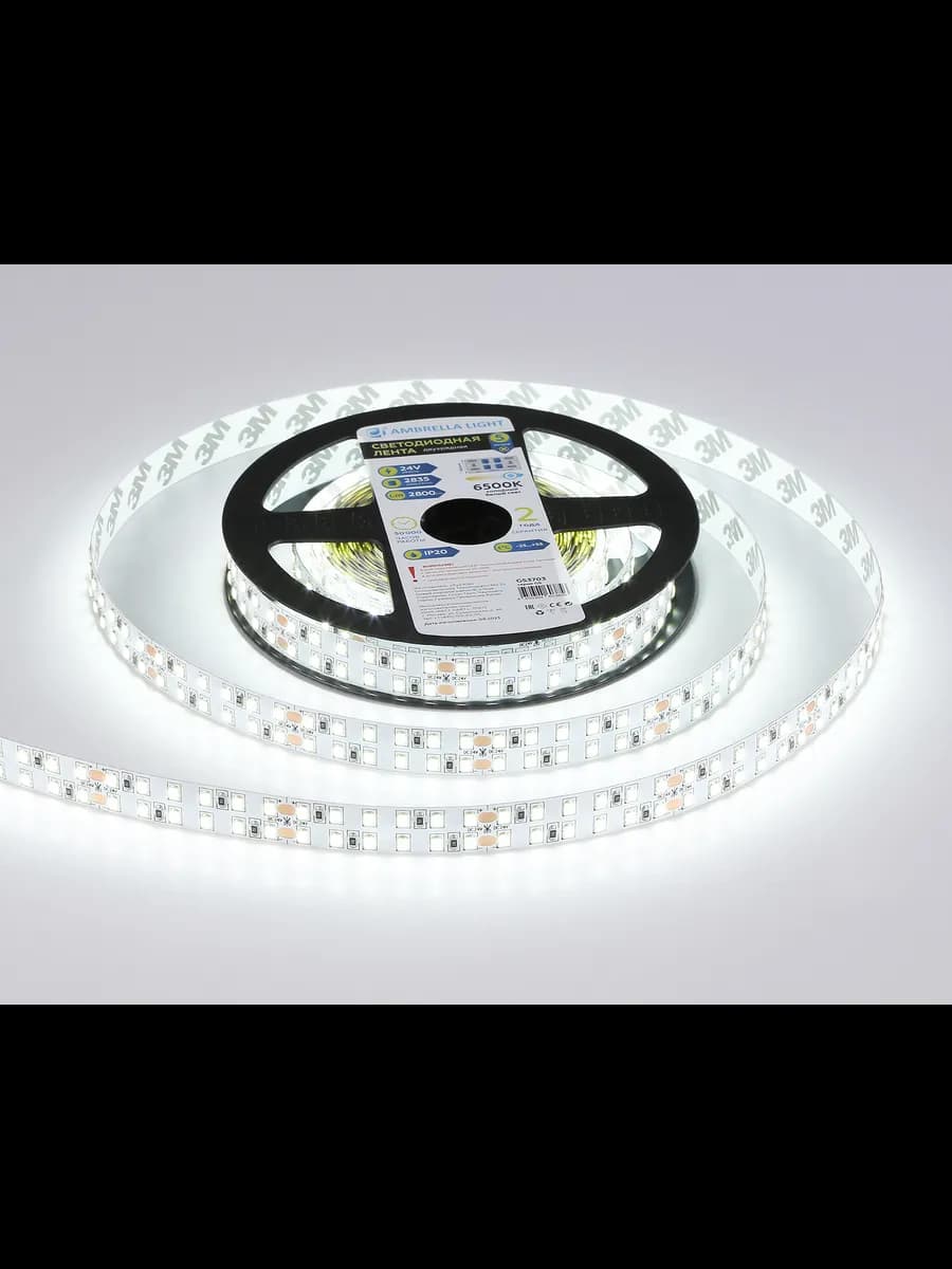 Светодиодная лента двухрядная Ambrella Light GS3703 2835 фото 3