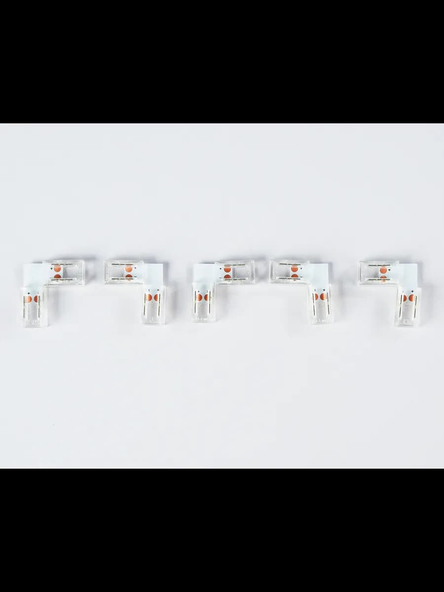 Соединитель угловой L для светодиодной ленты COB 8mm 12/24V фото 2
