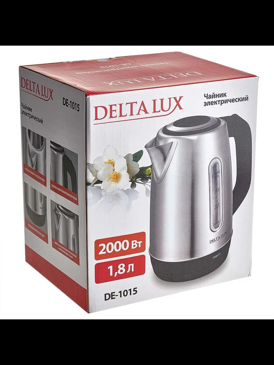 Чайники электрические Чайник DELTA LUX DE-1015 нержавеюща... фото 5