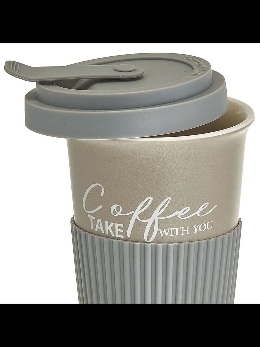 Стаканы Стакан для кофе и чая с крышкой Coffee (450 мл) в... фото 2
