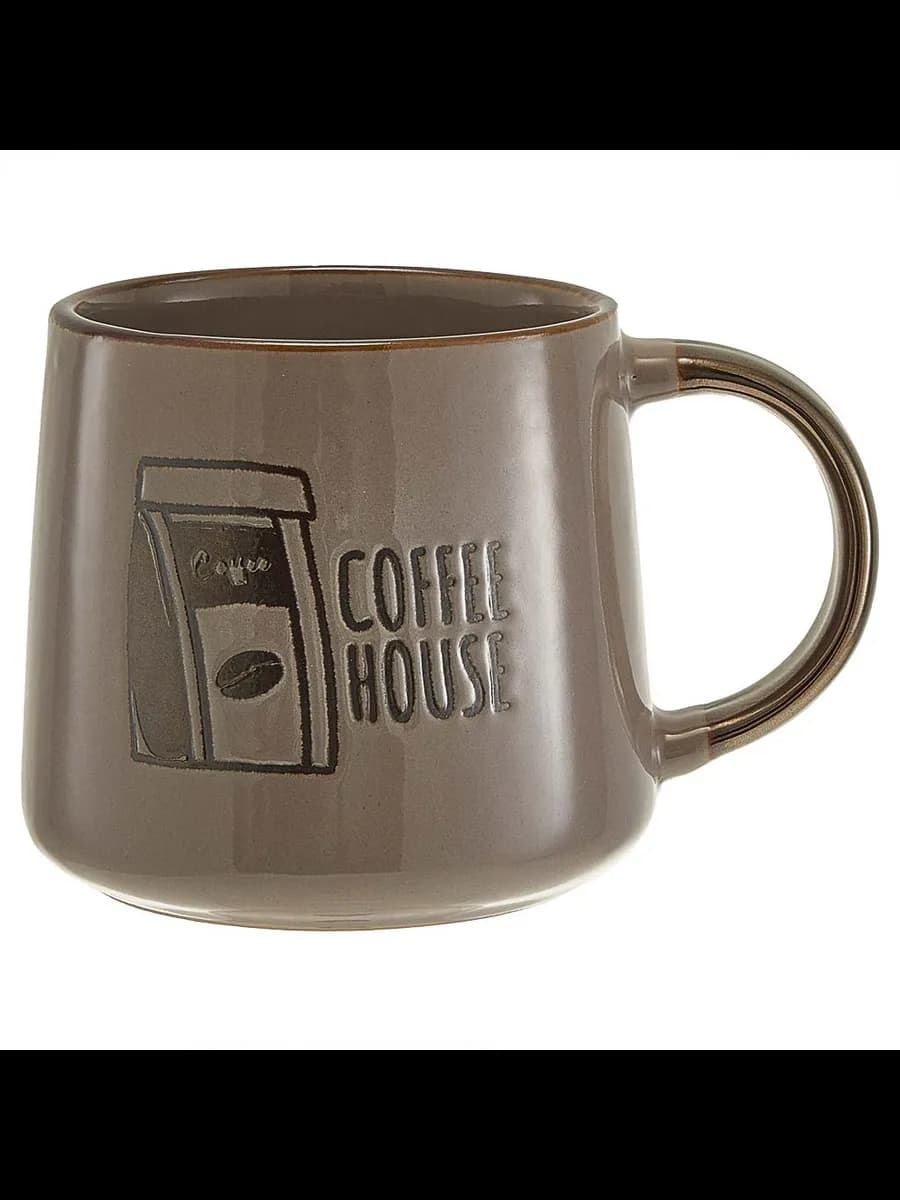 Кружки Кружка Coffee shop (350 мл) в цветной коробке, коф...