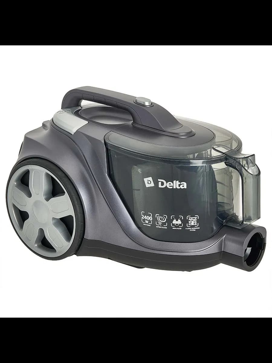 Пылесосы Пылесос DELTA DL-0853 СУПЕРЦИКЛОН, серо-фиолетов... фото 4
