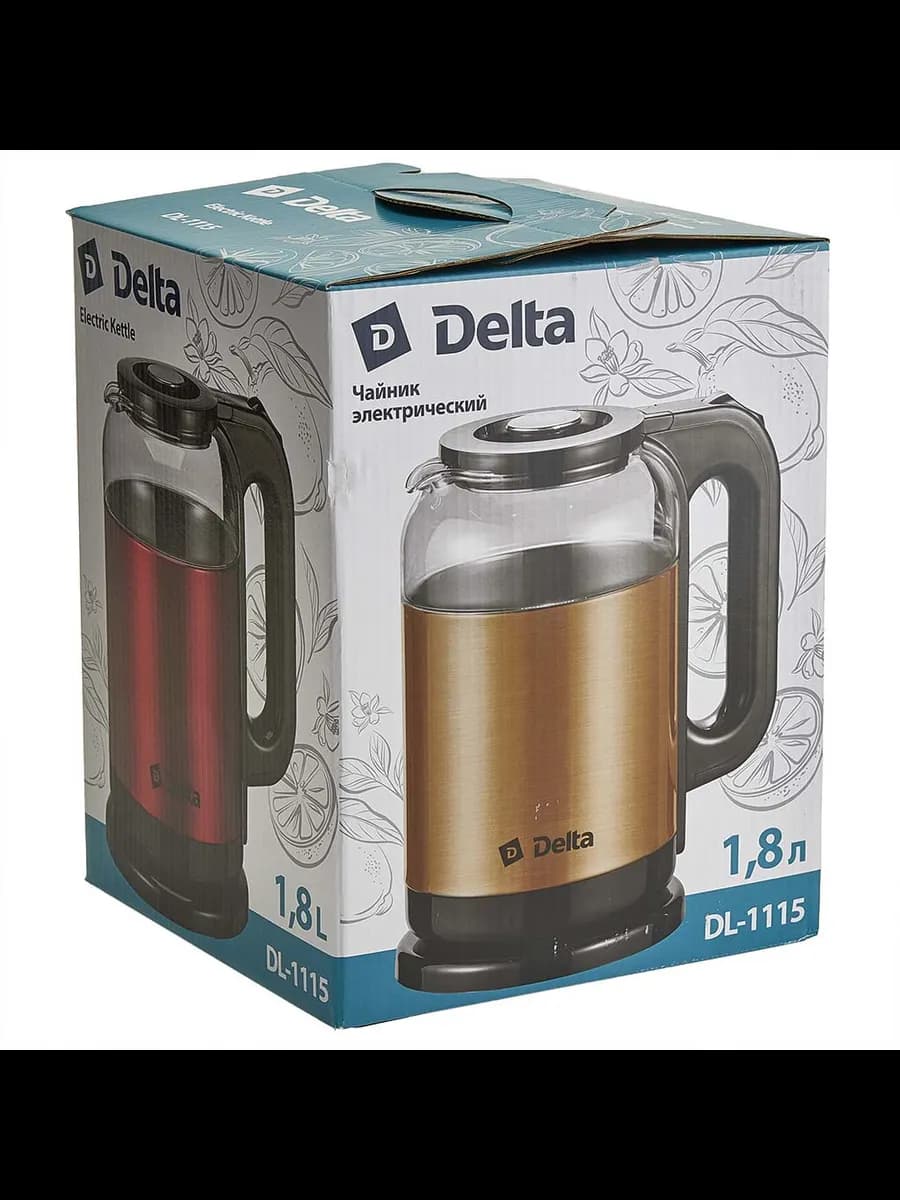 Чайники электрические Чайник DELTA DL-1115 корпус из жаро... фото 5