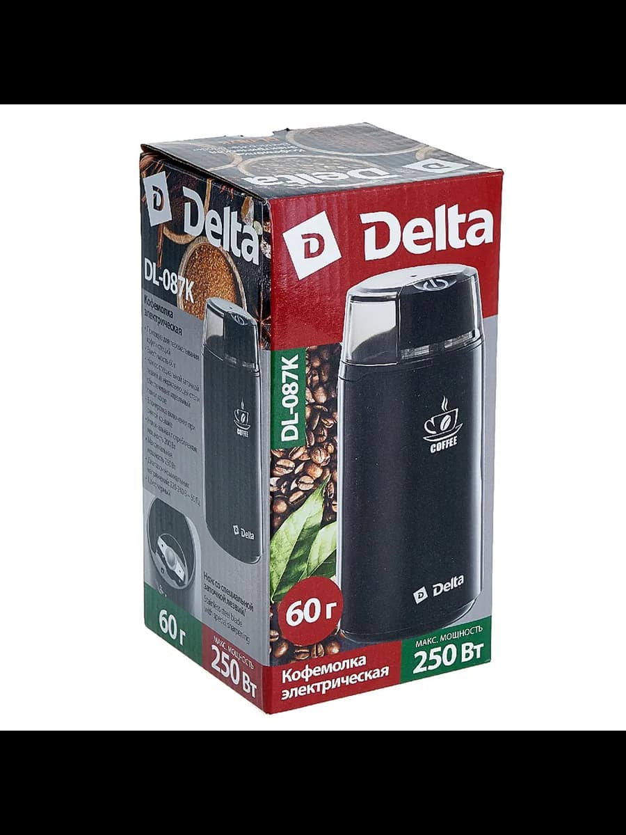 Кофемолки электрические Кофемолка DELTA DL-087К черная: 2... фото 5