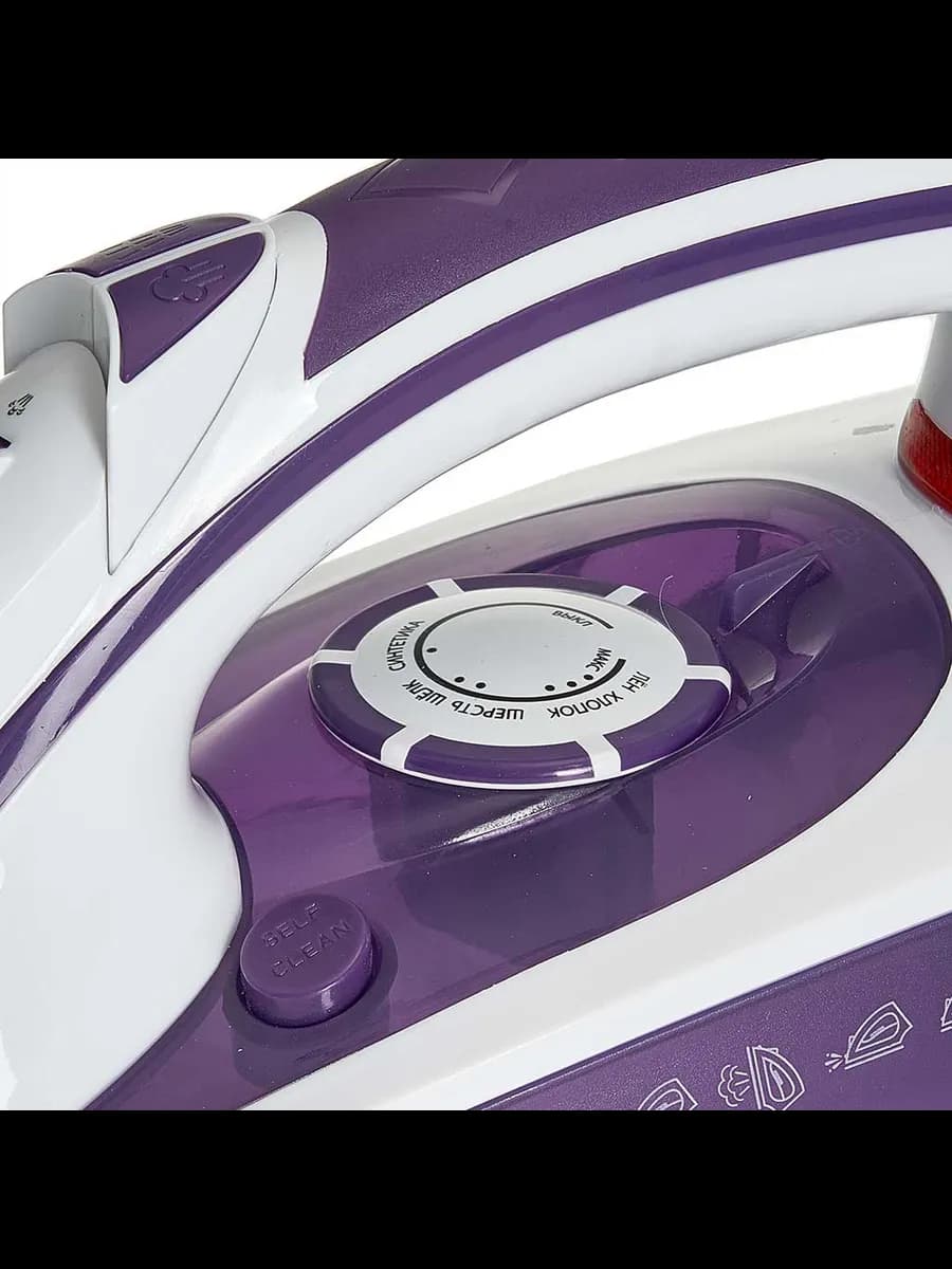 Утюги Утюг DELTA LUX DL-352 белый с фиолетовым: 2200 Вт,... фото 3