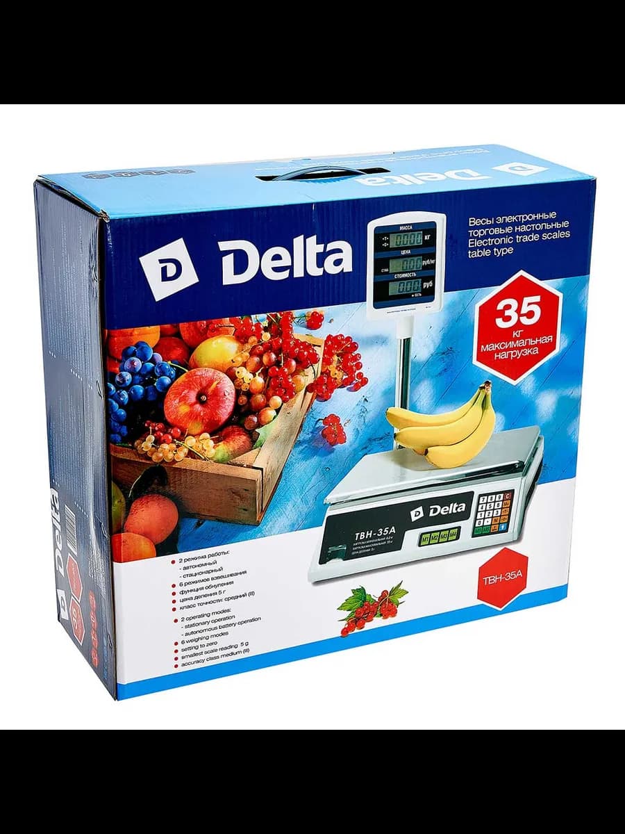 Весы торговые Весы торговые Delta до 35кг/5г, со стойкой,... фото 6