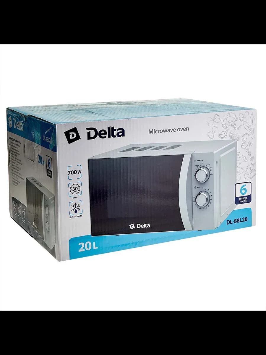 Микроволновые печи Микроволновая печь DELTA DL-88L20 белы... фото 4
