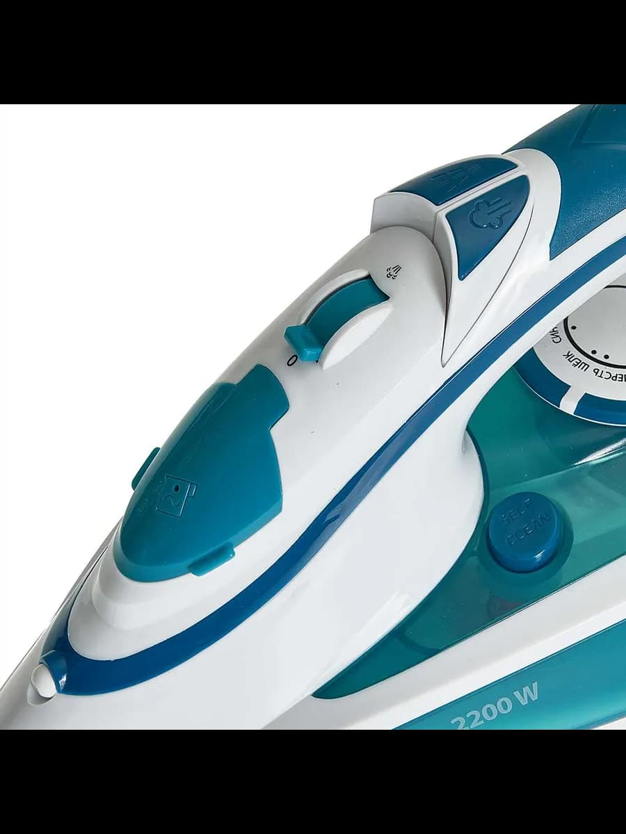 Утюги Утюг DELTA LUX DL-352 белый с бирюзовым: 2200 Вт, К... фото 2