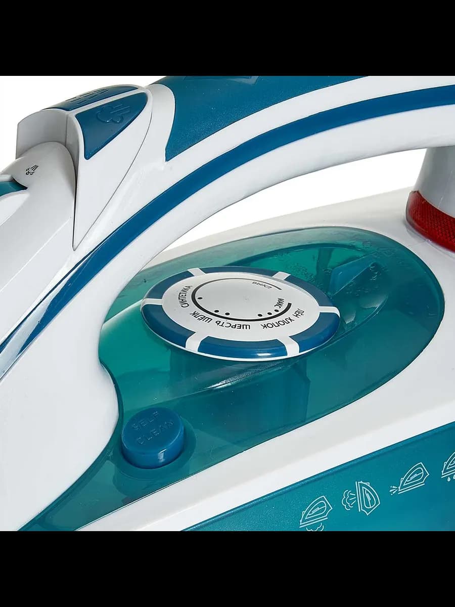 Утюги Утюг DELTA LUX DL-352 белый с бирюзовым: 2200 Вт, К... фото 3