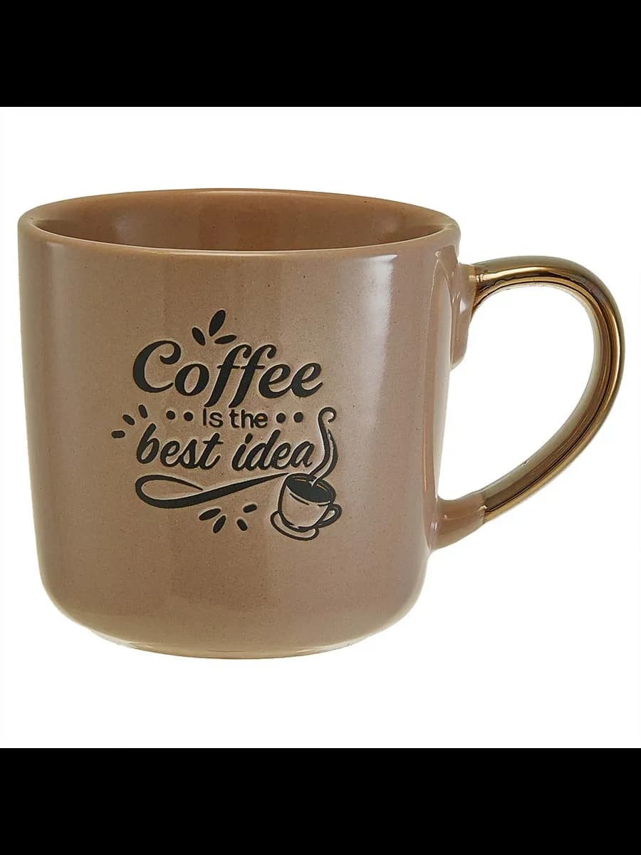 Кружки Кружка Coffee is the best idea (400 мл) в цветной...