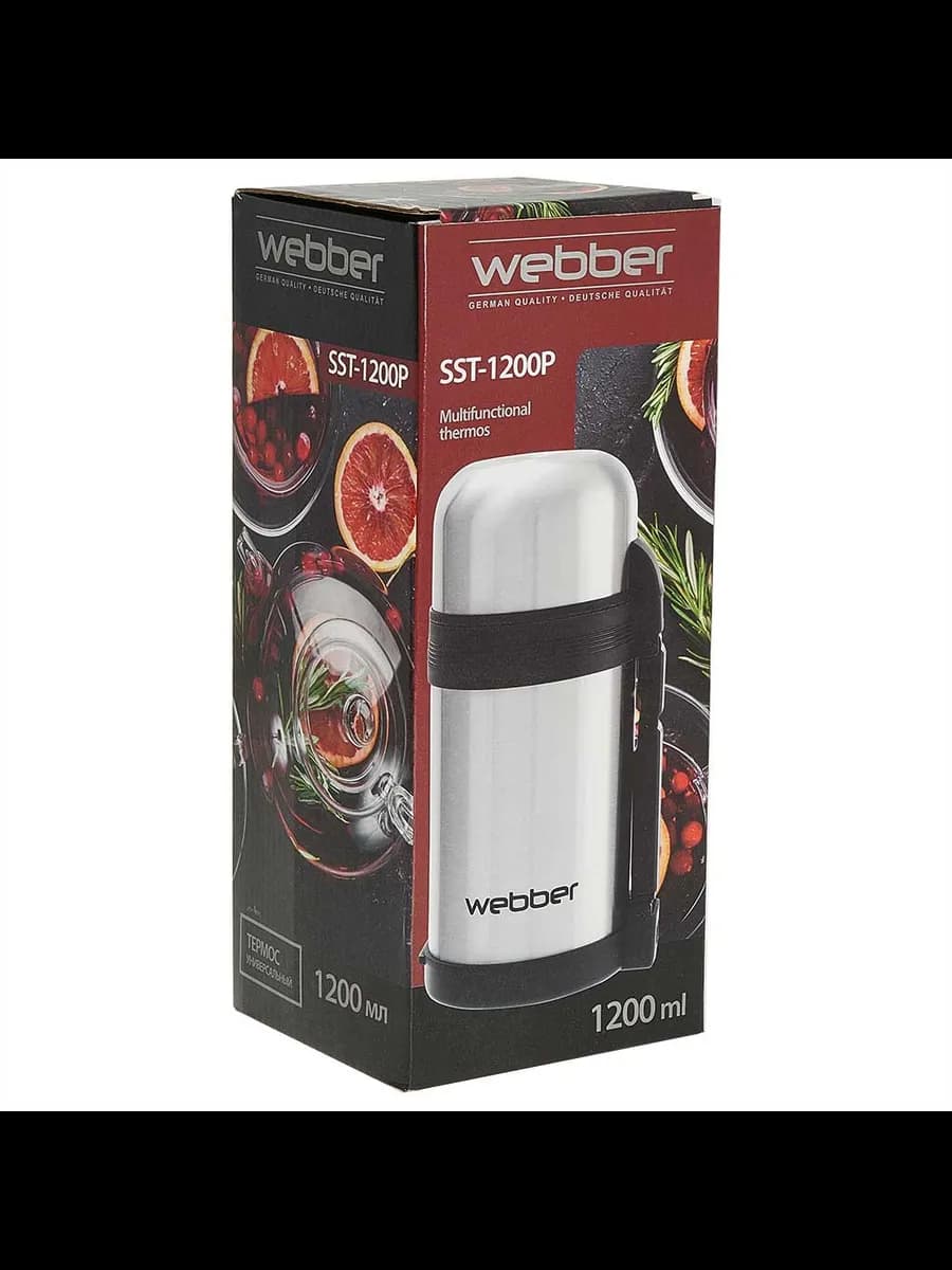Термосы WEВBER SST-1200P Термос 1200мл фото 7