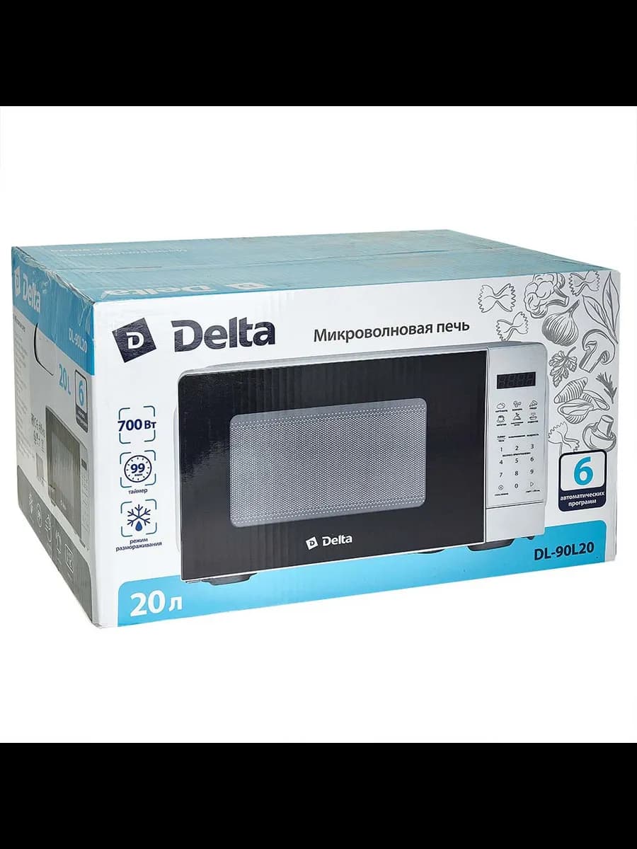 Микроволновые печи Микроволновая печь DELTA DL-90L20 белы... фото 4