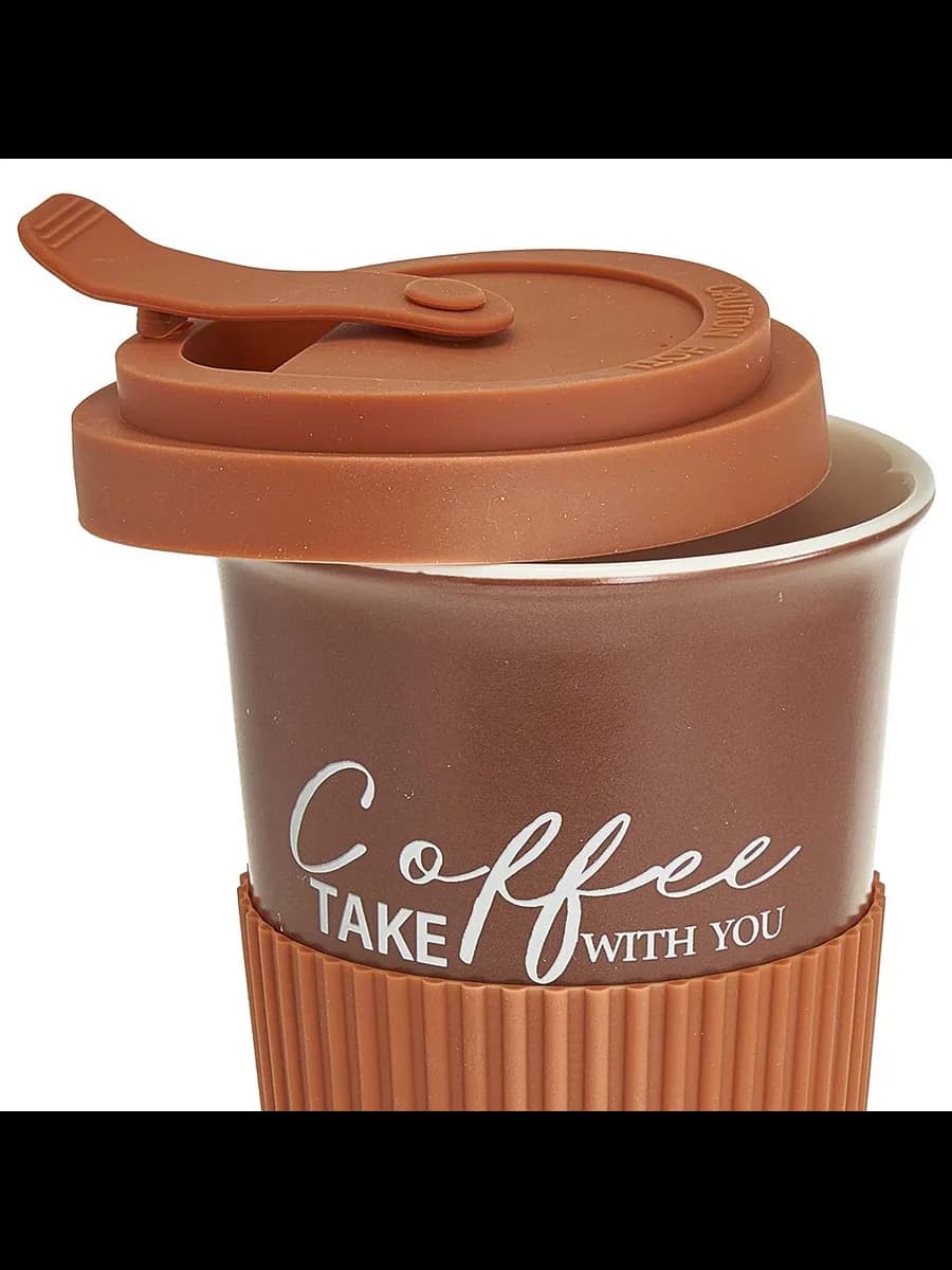 Стаканы Стакан для кофе и чая с крышкой Coffee (450 мл) в... фото 2