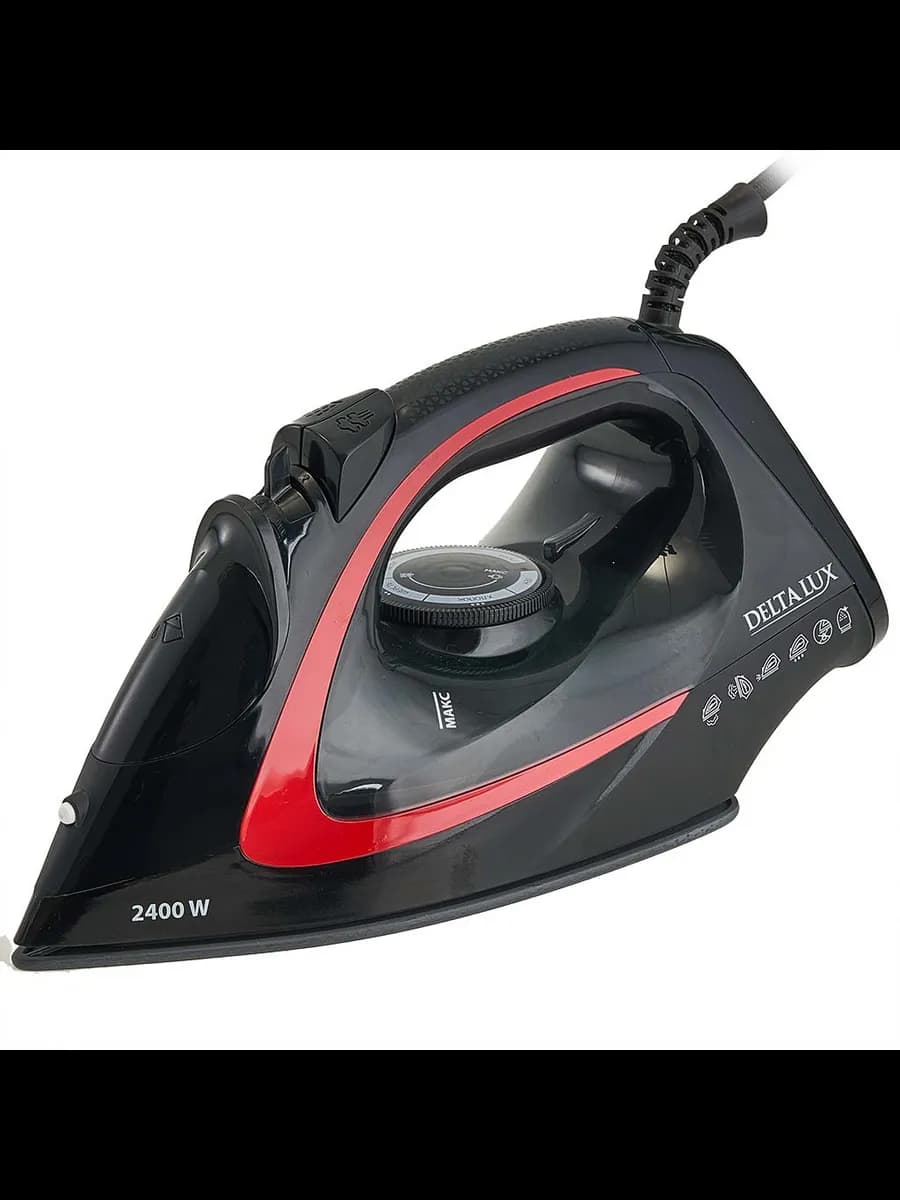 Утюги Утюг DELTA LUX DE-3006 черный с красным : 2400 Вт,К...