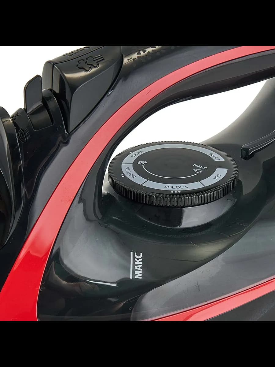 Утюги Утюг DELTA LUX DE-3006 черный с красным : 2400 Вт,К... фото 3