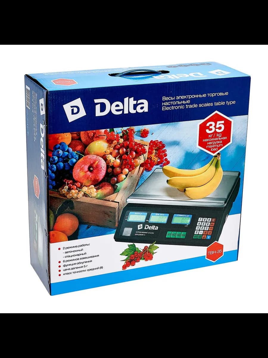 Весы торговые Весы торговые Delta до 35кг/5г, 33*23см фото 5