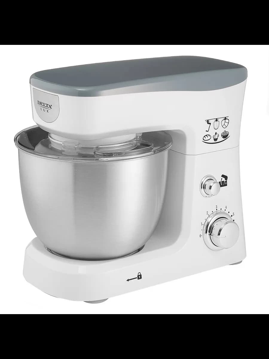 Миксеры Миксер планетарный DELTA LUX DE-7900Р белый/ белы...